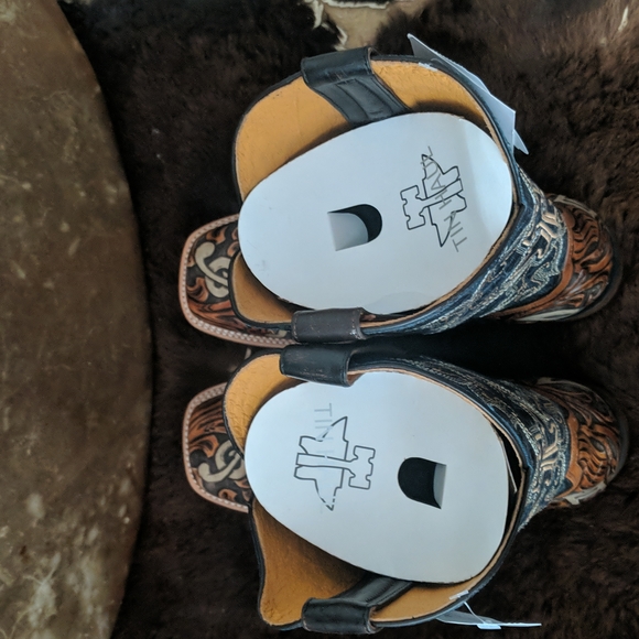 TIN HAUL "Country Sound" cowboy boots Neon Lights Sole NWT sz 10EE new in box - Picture 14 of 16